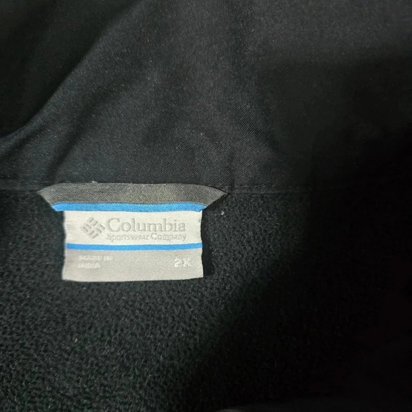 Columbia Soft Shell Fleece Lined Black Jacket Sz XXL 2XL - Picture 4 of 8